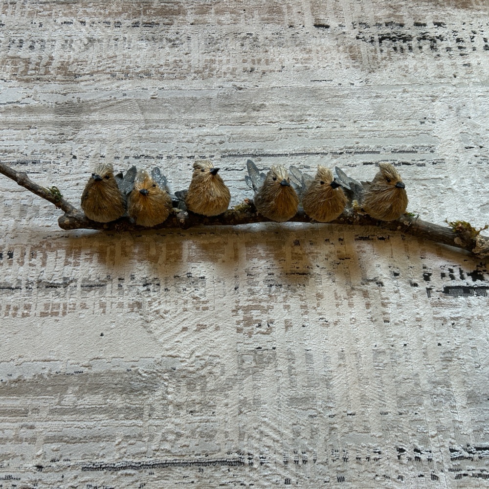 Birds on a tree branch.